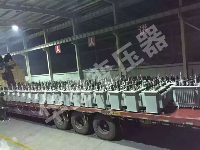 丹东非晶合金变压器发货现场